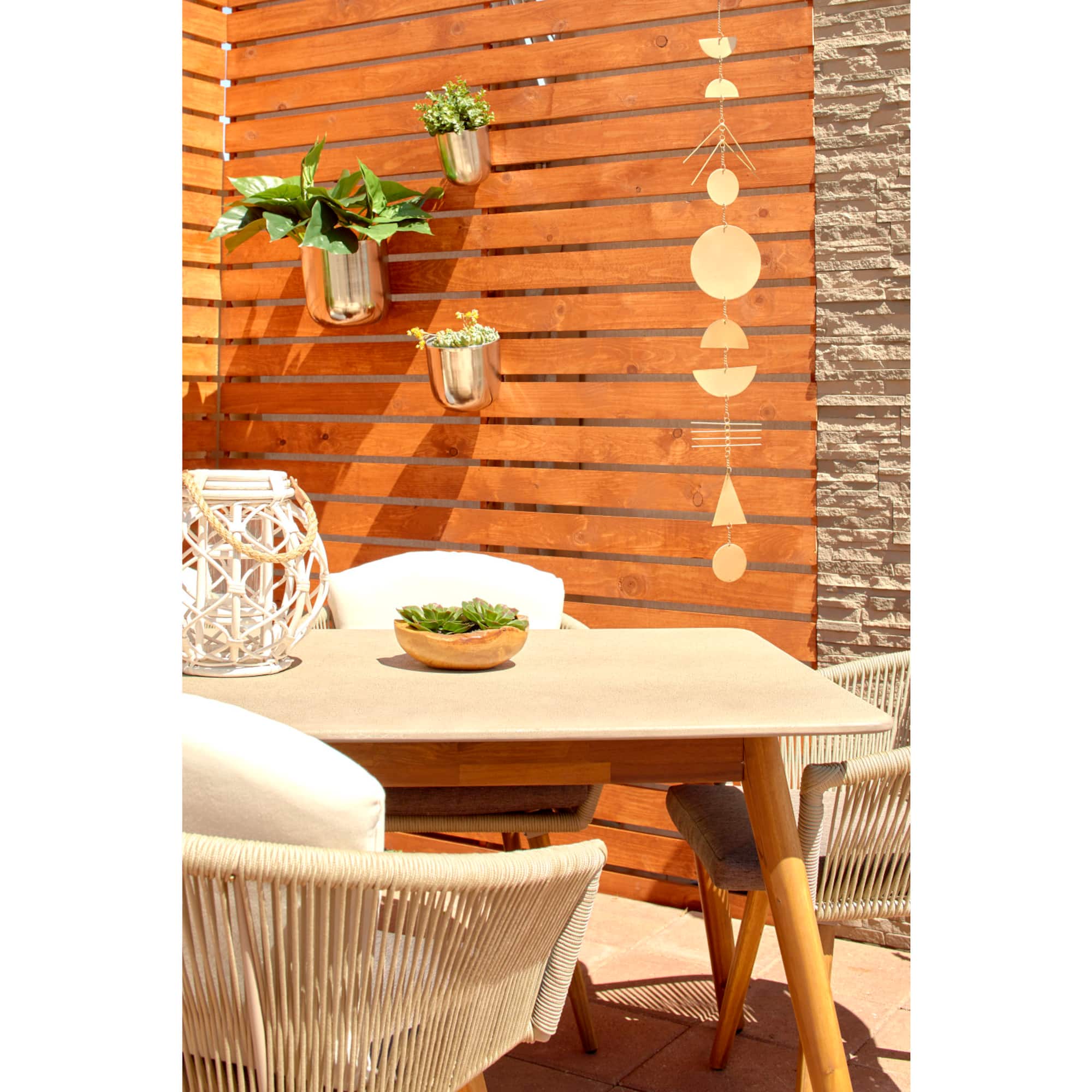 48" Gold Metal Eclectic Wind Chime, 2ct.